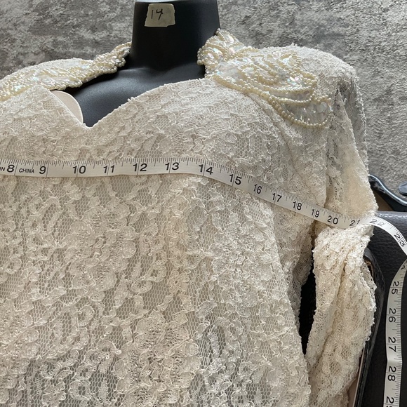 Vintage Lew Magram 90’s Lace Dress Women’s Size 14 - Picture 7 of 8